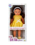 Dollz'n More Papusa Tina in tinuta de petrecere Dollz And More cu rochie galbena 45 cm