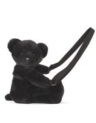 Doudou et Compagnie Jucarie de plus Doudou Ursulet geanta crossbody Negru 30 cm