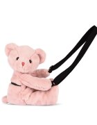 Doudou et Compagnie Jucarie de plus Doudou Ursulet geanta crossbody Roz 30 cm