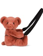 Doudou et Compagnie Jucarie de plus Doudou Ursulet geanta crossbody Teracota 30 cm