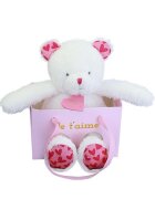 Doudou et Compagnie Jucarie de plus in punga cadou Doudou Ursulet Te iubesc 25 cm