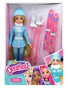 Dreameez Papusa cu echipament de schi 30 cm