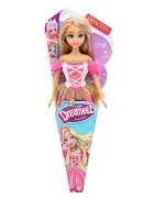 Dreameez Papusa printesa cu par blond si rochie roz
