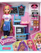 Dreameez Set de joaca papusa cu accesorii Cafenea