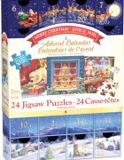 Eurographics Calendar de advent Craciun Fericit 24 puzzle-uri 50 piese