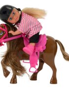 Evi Love Papusa cu ponei si casca neagra