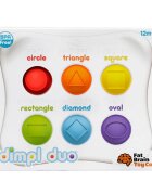 Fat Brain Toys Jucarie senzoriala educativa cu bule din silicon Dimpl Duo