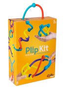 Fat Brain Toys Kit de constructie din silicon flexibil Plip Kit 46 piese
