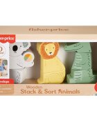 FISHER PRICE Forme din lemn Animalute 10 piese HXV04
