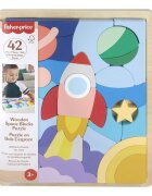 FISHER PRICE Puzzle din lemn Spatiu 42 piese HXY42