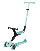 Globber Trotineta 3 in 1 cu scaun si roti luminoase Go Up Active Albastru