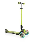 Globber Trotineta copii Elite Deluxe Lights pliabila verde