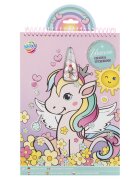GRAFIX Carte de colorat cu autocolante Unicorn 16 pagini