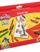 GRAFIX Set creativ 20 piese 6 sabloane si 14 culori