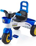 Guclu Toys Tricicleta pentru copii cu claxon Politie