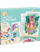 Happi Hobbi Set de pictura Atelierul de pictura Acrylic Fata cu coronita