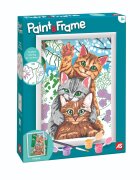 Happi Hobbi Set de pictura pe numere Picteaza si inrameaza Pisici amuzante