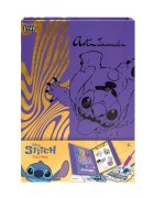 Happi Hobbi Set jurnal si pixuri fluorescente Disney Stitch