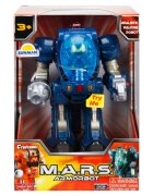 Happy Kid Robot blindat cu lumini si sunete M.A.R.S. 18 cm Albastru