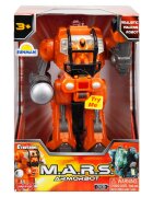 Happy Kid Robot blindat cu lumini si sunete M.A.R.S. 18 cm Portocaliu