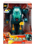 Happy Kid Robot blindat cu lumini si sunete M.A.R.S. 18 cm Turcoaz