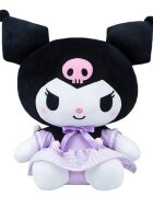 Hello Kitty Jucarie de plus Kuromi in rochita Mov 30 cm