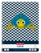 Herlitz Caiet matematica cu spirala A4 Cute Animals Testoasa 80 file