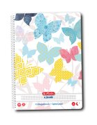 Herlitz Caiet patratele A4 100 file cu Spirala Motiv Enjoy Life