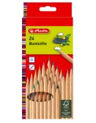 Herlitz Set 24 creioane color natur hexagonale