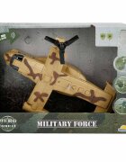 Hero Combat Avion militar cu lumini si sunete 28 cm Maro