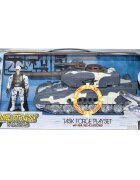 Hero Combat Set vehicul militar cu sunete si figurina Tanc 12 piese