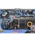 Hero Combat Set vehicule SWAT cu sunete si lumini si 3 figurine Police Force