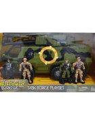 Hero Combat Vehicul militar si 4 figurine Tanc 15 piese