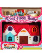 Hommy Set de joaca casuta si 2 figurine Home Sweet Home 14 piese