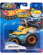 Hot Wheels Masina de teren Monster Trucks Colour Shifters Great Bite JHY95