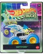 Hot Wheels Masina Monster Truck Glow In The Dark Battitude JFX16