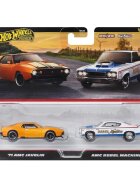 Hot Wheels Set 2 masini metalice 971 AMC Javelin si AMC Rebel Machine JBL06