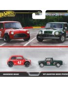 Hot Wheels Set 2 masini metalice Morris Mini si Austin Mini Pickup JBK97