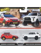 Hot Wheels Set 2 masini metalice Subaru Crosstrek & 2018 Toyota 4Runner JBK98