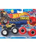 Hot Wheels Set 2 masini Monster Truck Ramblin Wrecker vs Totaled JCC67