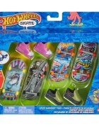 Hot Wheels Set 4 mini skateboarduri si 2 perechi pantofi HVM15