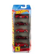 Hot Wheels Set 5 masinute din metal Ferrari 1:64 JLN12