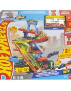 Hot Wheels Set de joaca 2in1 cu masinuta Transforming Stunt Garage JHL94