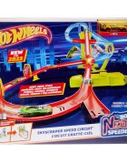 Hot Wheels Set de joaca circuit cu masina Neon Speeders Skyscraper Speed Circuit Track HPC07
