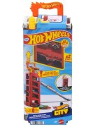 Hot Wheels Set de joaca cu 2 masini Mini Garage Speed&Go Fire JMJ54