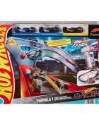 Hot Wheels Set de joaca cu 3 masinute si piste Formula 1 JDY15