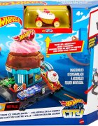 Hot Wheels Set de joaca cu masinuta Downtown Ice Cream Swirl HTN77