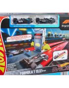 Hot Wheels Set pista de curse si 2 masinute Racing Formula 1 Grid 1:64 JKM88