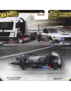 Hot Wheels Transportator cu masinuta Car Culture Team Transport 2024 Ford Mustang RTR Spec 5-FD si Aero Lift JHX92