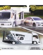 Hot Wheels Transportator cu masinuta Car Culture Team Transport HW Honda Civic Type-R si Kousoku Hauler JHX94